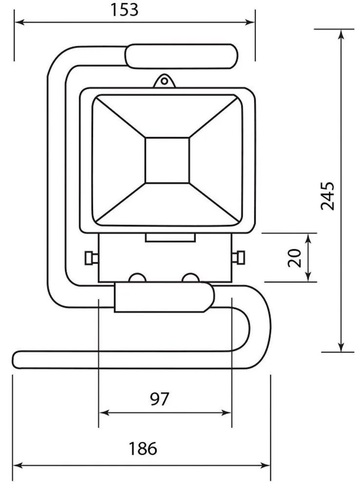 FERON Светодиодный прожектор LL-260 переносной IP65 10W 6500K FERON Светодиодный прожектор LL-260 переносной IP65 10W 6500K
