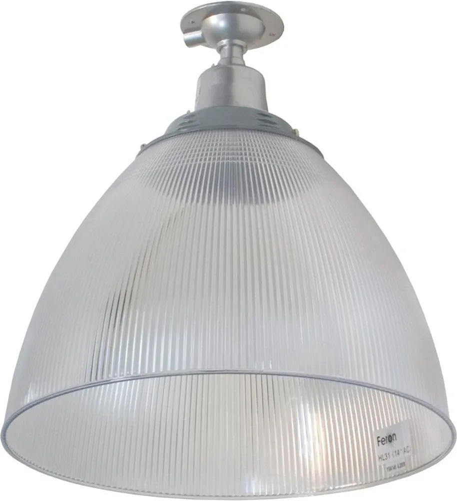 FERON Прожектор HL31 (16') купольный 60W E27 230V, серый FERON Прожектор HL31 (16') купольный 60W E27 230V, серый