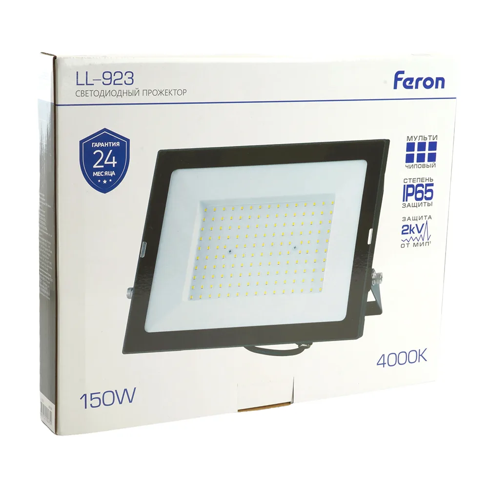FERON Светодиодный прожектор LL-923 IP65 150W 4000K 48109 FERON Светодиодный прожектор LL-923 IP65 150W 4000K 48109