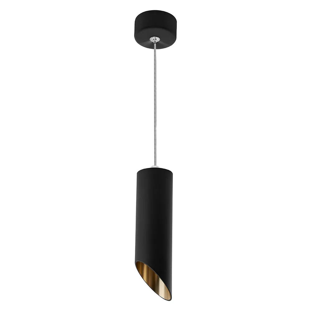 Светильник потолочный FERON ML1838 на подвесе MR16 35W 230V, черный, золото 55*300 48045