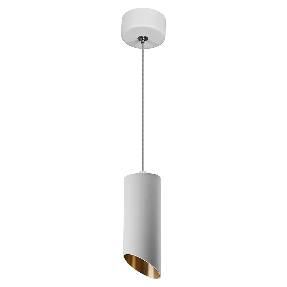 Светильник потолочный FERON ML1818 на подвесе MR16 35W 230V, белый, золото 55*125 48040