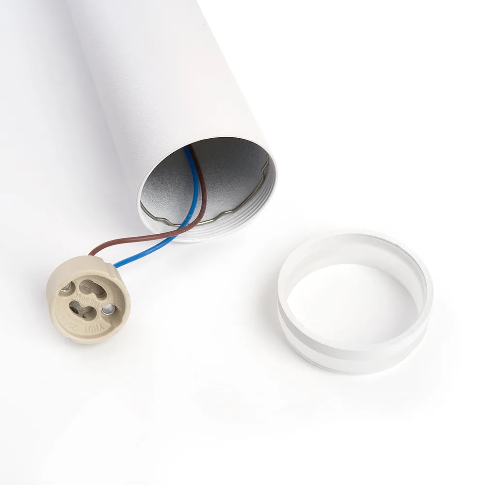 FERON Светильник потолочный ML1708 Barrel LUNA на подвесе MR16 35W 230V, белый 55*280 48083 FERON Светильник потолочный ML1708 Barrel LUNA на подвесе MR16 35W 230V, белый 55*280 48083