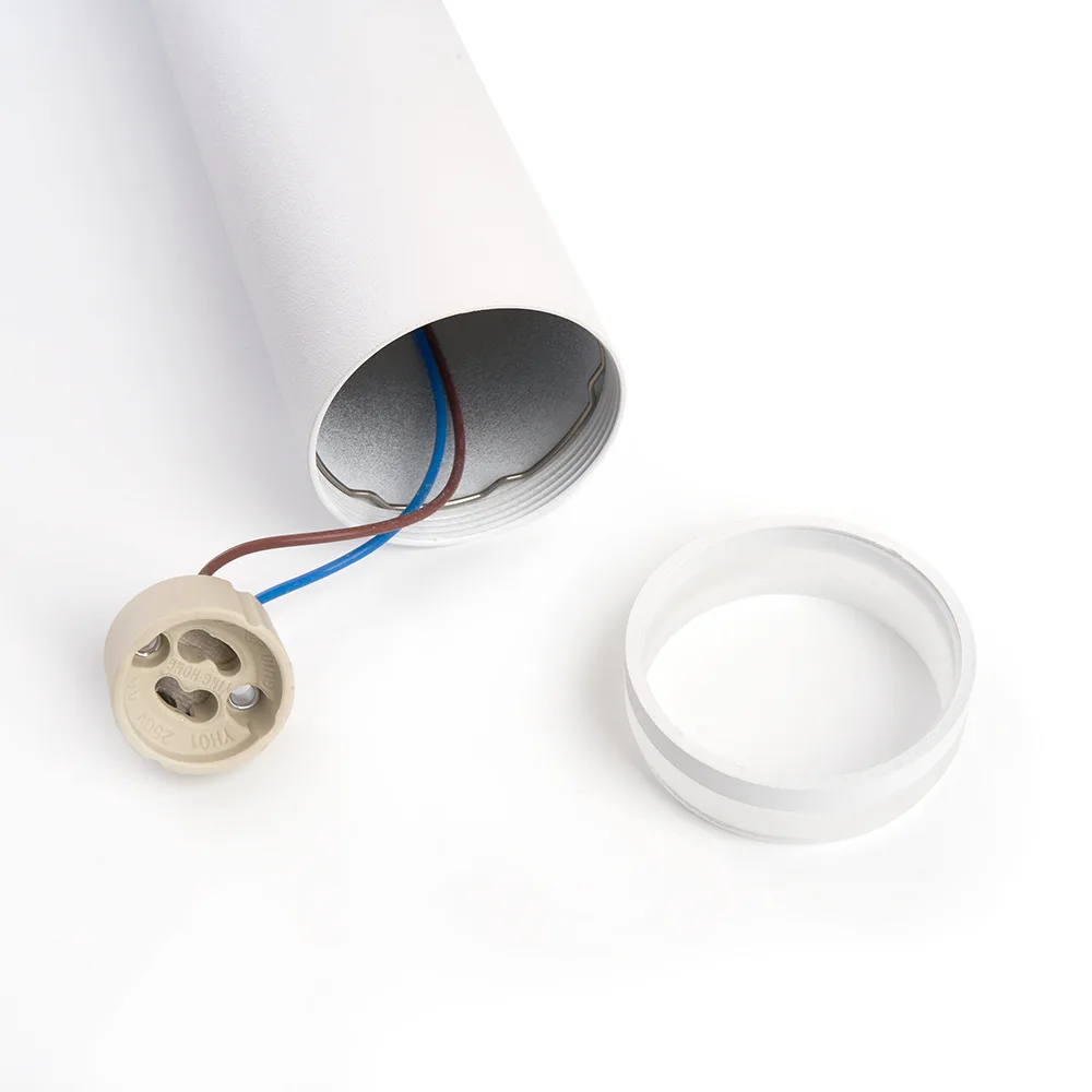 FERON Светильник потолочный ML1708 Barrel LUNA на подвесе MR16 35W 230V, белый 55*200 48081 FERON Светильник потолочный ML1708 Barrel LUNA на подвесе MR16 35W 230V, белый 55*200 48081