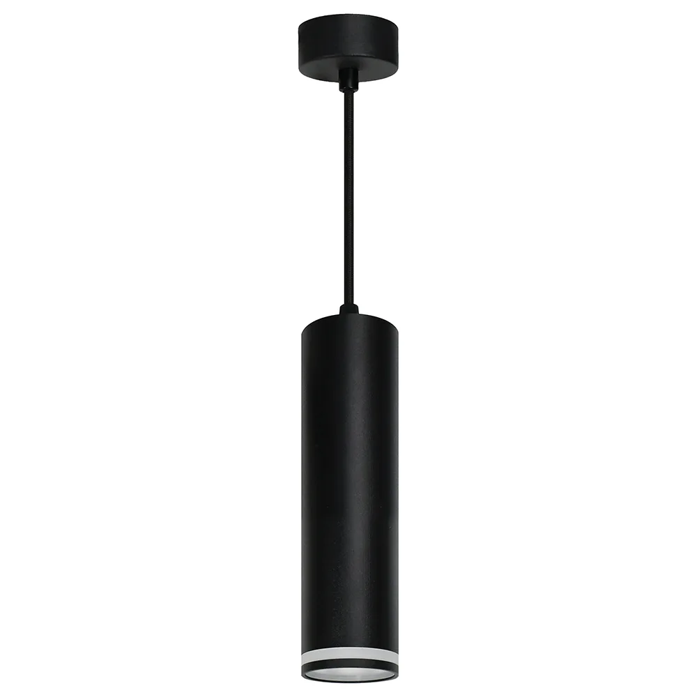 FERON Светильник потолочный ML1708 Barrel LUNA на подвесе MR16 35W 230V, черный 55*200 48082 FERON Светильник потолочный ML1708 Barrel LUNA на подвесе MR16 35W 230V, черный 55*200 48082