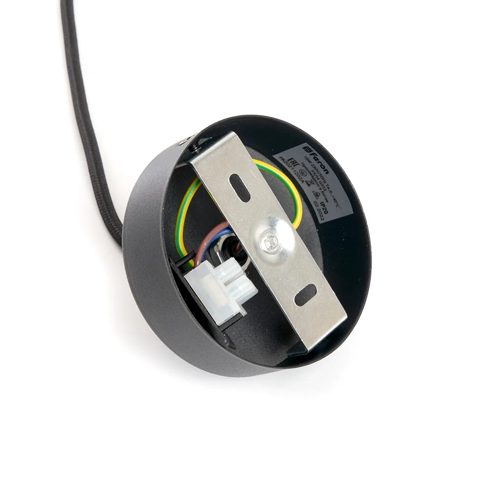FERON Светильник потолочный ML1708 Barrel LUNA на подвесе MR16 35W 230V, черный 55*280 48084 FERON Светильник потолочный ML1708 Barrel LUNA на подвесе MR16 35W 230V, черный 55*280 48084