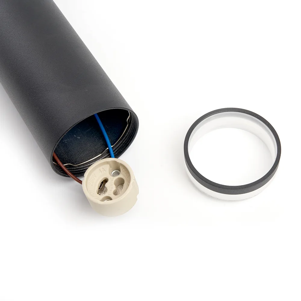 FERON Светильник потолочный ML1708 Barrel LUNA на подвесе MR16 35W 230V, черный 55*280 48084 FERON Светильник потолочный ML1708 Barrel LUNA на подвесе MR16 35W 230V, черный 55*280 48084