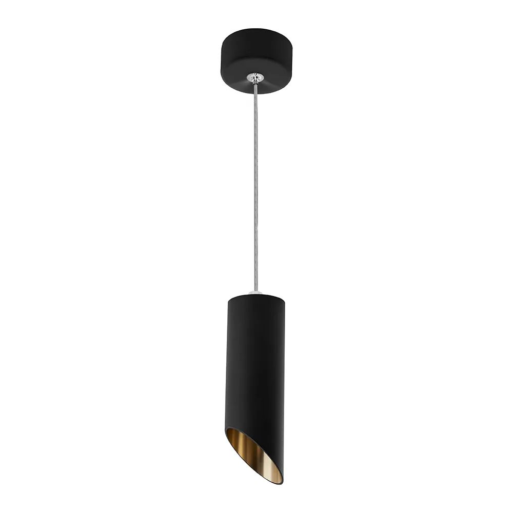Светильник потолочный FERON ML1828 на подвесе MR16 35W 230V, черный, золото 55*200 48043