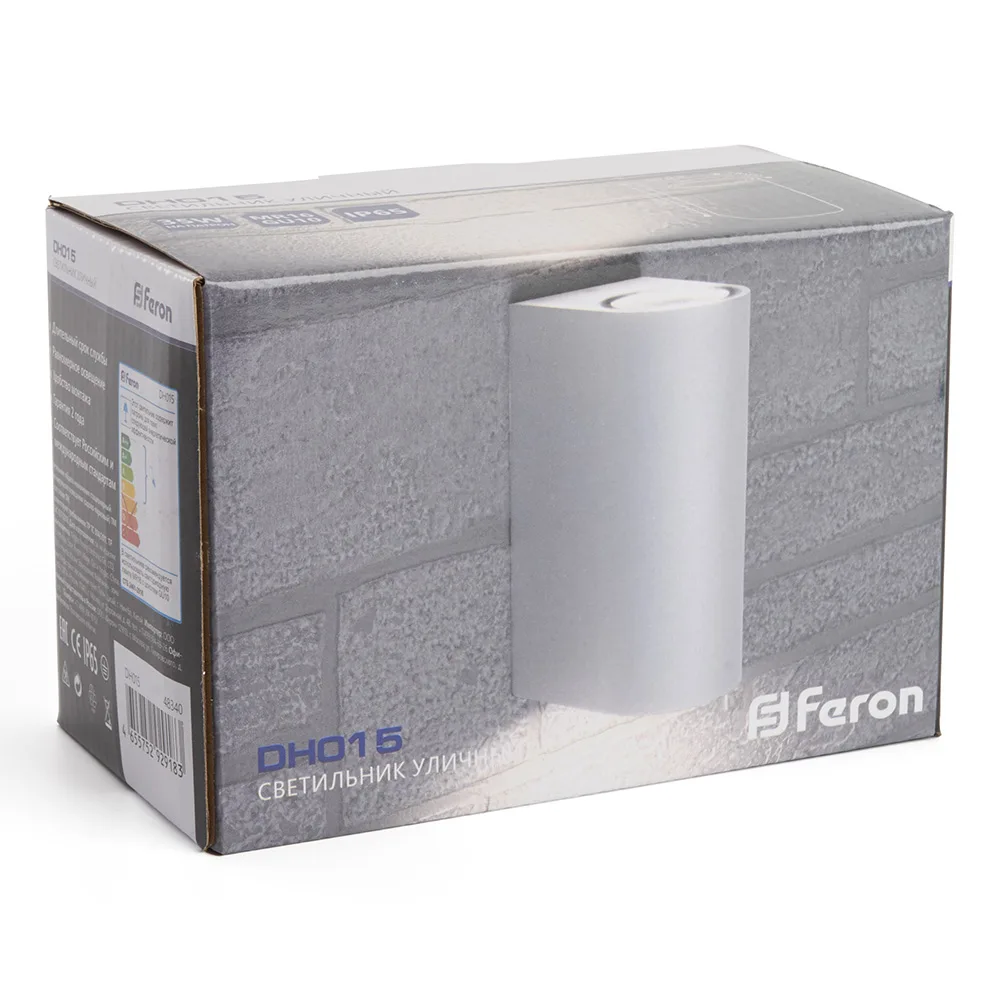 FERON Светильник садово-парковый DH015,на стену, 2*GU10 230V, белый 48340 FERON Светильник садово-парковый DH015,на стену, 2*GU10 230V, белый 48340
