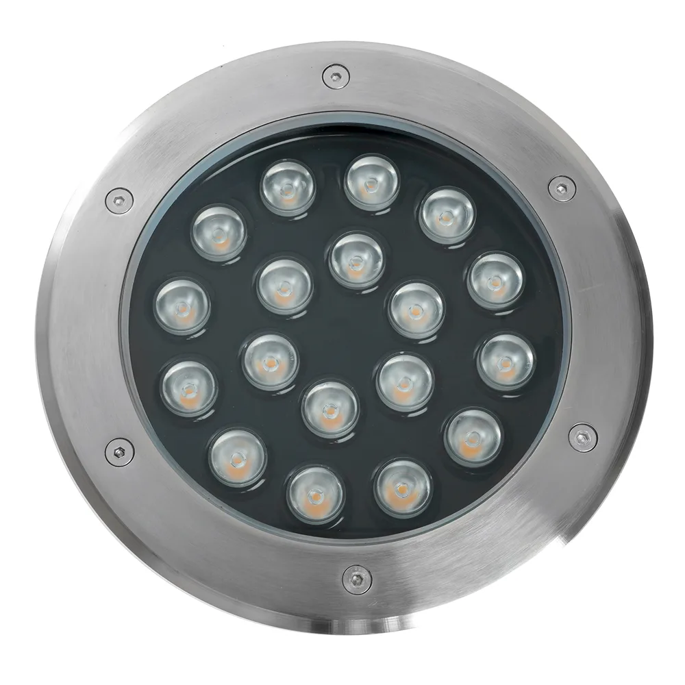 FERON Светодиодный светильник тротуарный (грунтовый) SP2804, 20W, AC/DC12V, низковольтный, 3000K, металлик, IP67 48348 FERON Светодиодный светильник тротуарный (грунтовый) SP2804, 20W, AC/DC12V, низковольтный, 3000K, металлик, IP67 48348