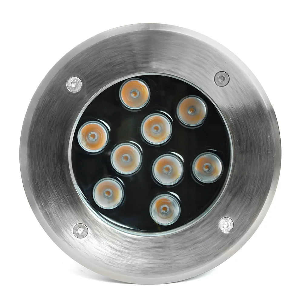 FERON Светодиодный светильник тротуарный (грунтовый) SP2803,10W, AC/DC12V, низковольтный, 4000К, металлик, D160*H90mm, вн.диаметр: 110mm, IP67 48347 FERON Светодиодный светильник тротуарный (грунтовый) SP2803,10W, AC/DC12V, низковольтный, 4000К, металлик, D160*H90mm, вн.диаметр: 110mm, IP67 48347