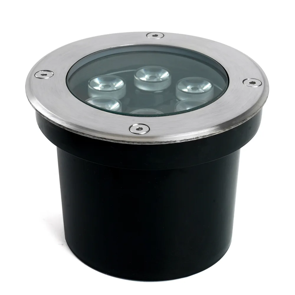 FERON Светодиодный светильник тротуарный (грунтовый) SP2802, 6W, AC/DC12-24V, низковольтный, 4000К, металлик, D120*H90mm, вн.диаметр: 90m, IP67 48346 FERON Светодиодный светильник тротуарный (грунтовый) SP2802, 6W, AC/DC12-24V, низковольтный, 4000К, металлик, D120*H90mm, вн.диаметр: 90m, IP67 48346
