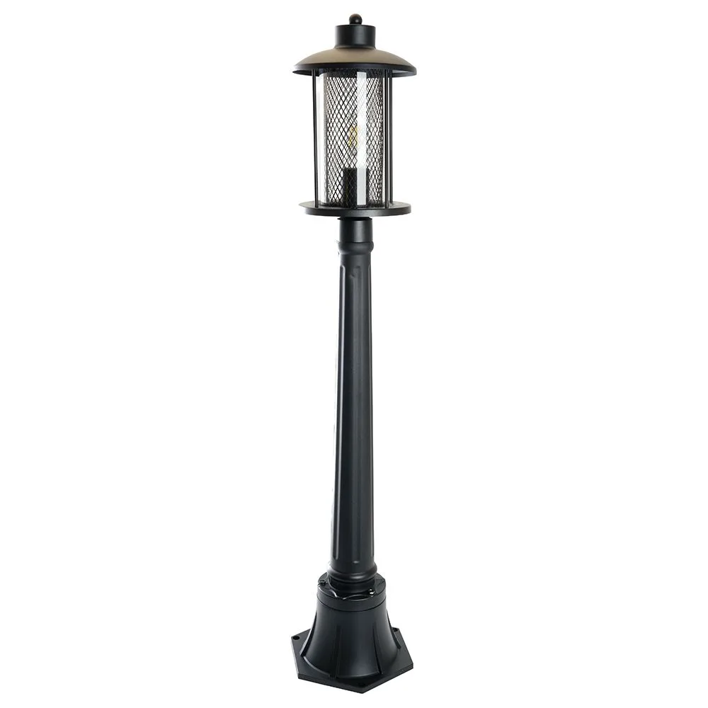 Светильник садово-парковый FERON PL726 столб 60W E27 230V, черный 48391