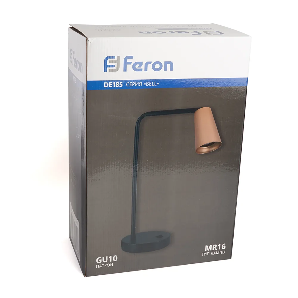 FERON Светильник под лампу DE185 BELL MR16 35W, 230V, GU10, золото и чёрный 48426 FERON Светильник под лампу DE185 BELL MR16 35W, 230V, GU10, золото и чёрный 48426