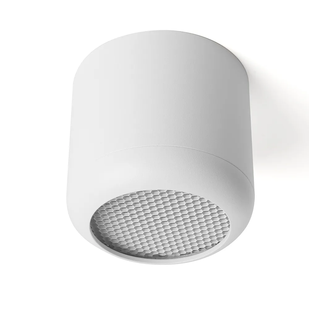 FERON Светильник потолочный HL365 Barrel ECHO 12W, 230V, GX53, белый, с антибликовой сеточкой 48401 FERON Светильник потолочный HL365 Barrel ECHO 12W, 230V, GX53, белый, с антибликовой сеточкой 48401