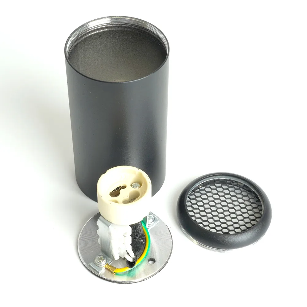 FERON Светильник потолочный ML184 Barrel ECHO MR16 GU10 35W 230V, черный, с антибликовой сеточкой 48392 FERON Светильник потолочный ML184 Barrel ECHO MR16 GU10 35W 230V, черный, с антибликовой сеточкой 48392