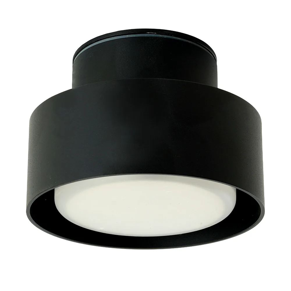 FERON Светильник потолочный HL367 Barrel AURA 12W, 230V, GX53, чёрный IP44 48406 FERON Светильник потолочный HL367 Barrel AURA 12W, 230V, GX53, чёрный IP44 48406