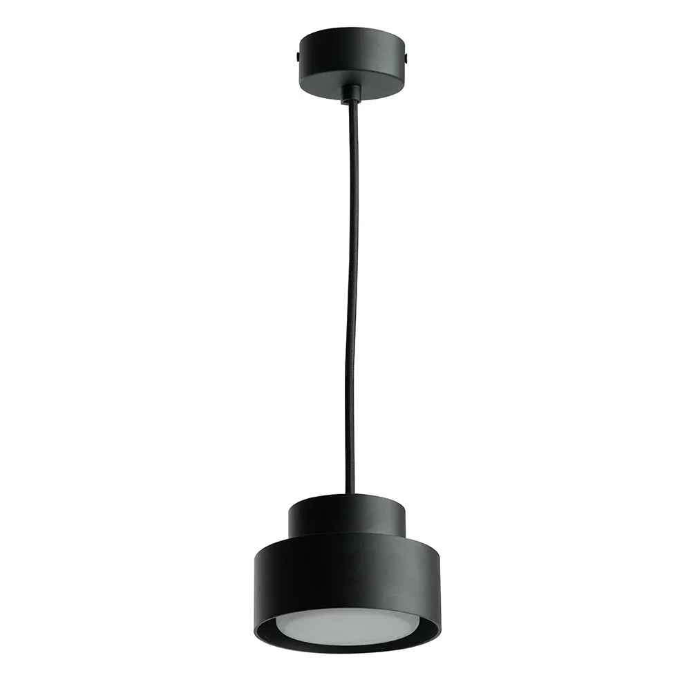 Светильник потолочный FERON HL3678 Barrel AURA levitation 12W, 230V, GX53, чёрный, на подвесе 1,7 м 48409