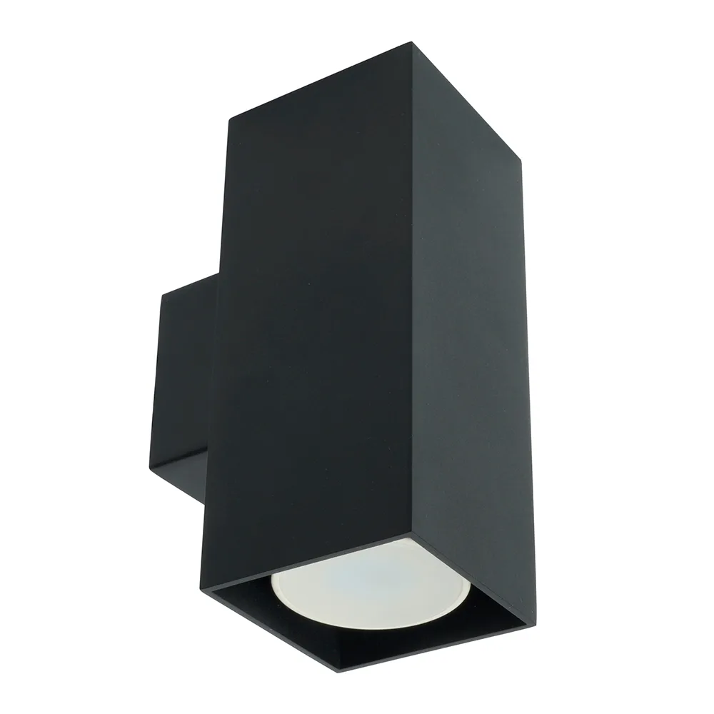 Светильник  настенный FERON ML1740 QUAD   MR16 35W, 230V, 2*GU10,  чёрный IP20 48427