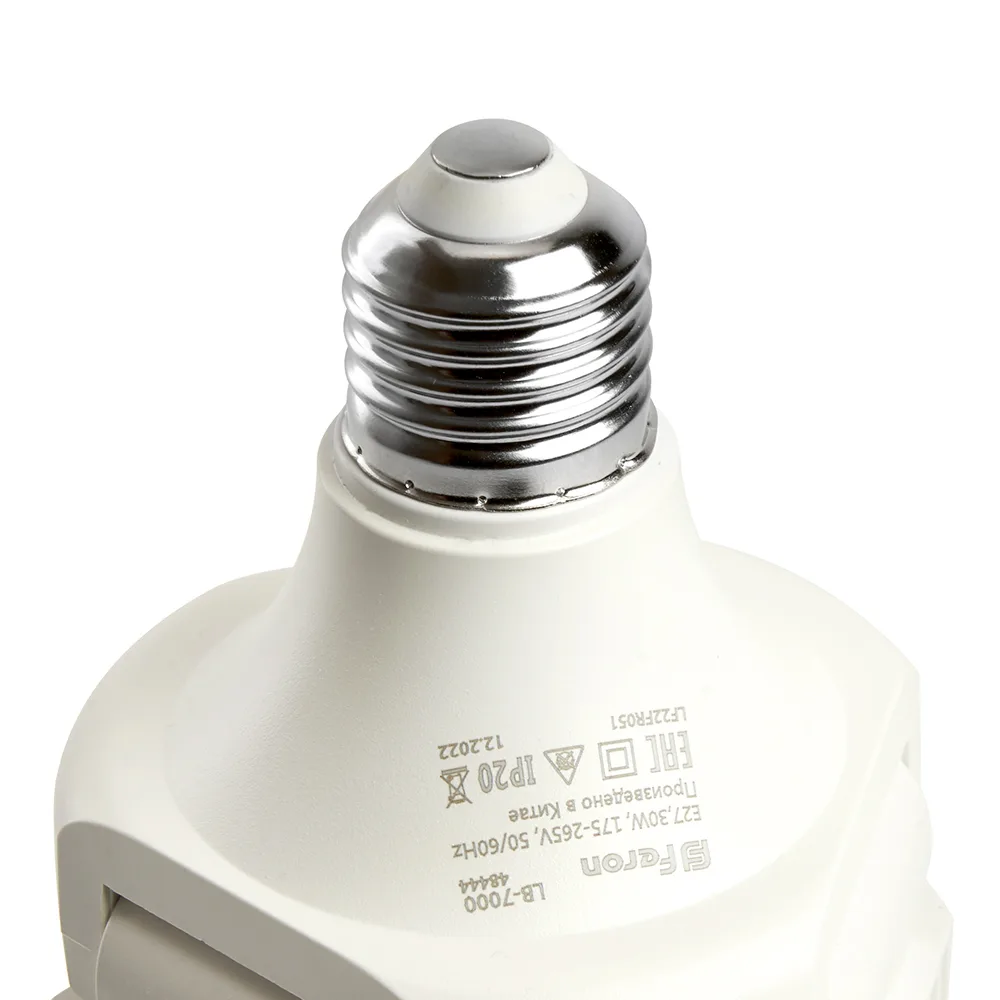 FERON Лампа светодиодная 3-х лепестковая LB-7000 E27 30W 175-265V красно-синий спектр 48444 FERON Лампа светодиодная 3-х лепестковая LB-7000 E27 30W 175-265V красно-синий спектр 48444