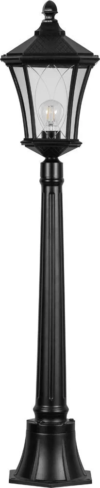 Светильник садово-парковый FERON PL4036 столб восьмигранный 60W 230V E27, черный 11417