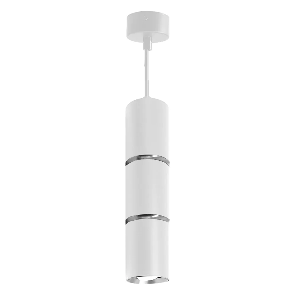 Светильник потолочный FERON ML1868 Barrel ZEN levitation на подвесе MR16 35W 230V, белый, хром, 55*180  48648