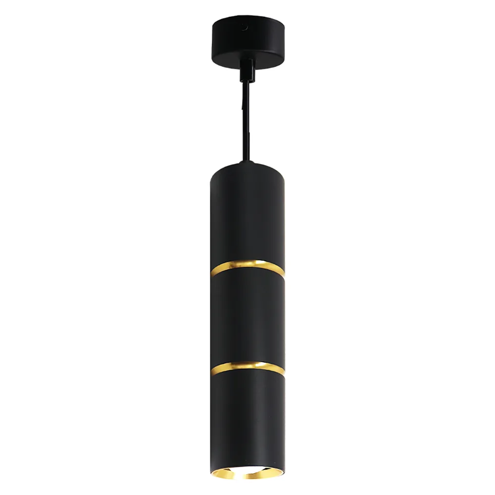 FERON Светильник потолочный ML1868 Barrel ZEN levitation на подвесе MR16 35W, 230V, чёрный, золото 55*180 48647 FERON Светильник потолочный ML1868 Barrel ZEN levitation на подвесе MR16 35W, 230V, чёрный, золото 55*180 48647