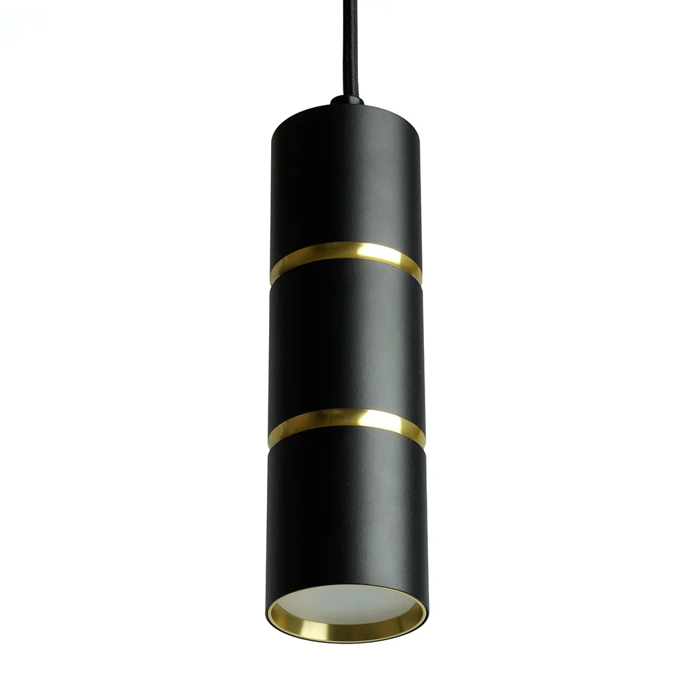 FERON Светильник потолочный ML1868 Barrel ZEN levitation на подвесе MR16 35W, 230V, чёрный, золото 55*180 48647 FERON Светильник потолочный ML1868 Barrel ZEN levitation на подвесе MR16 35W, 230V, чёрный, золото 55*180 48647