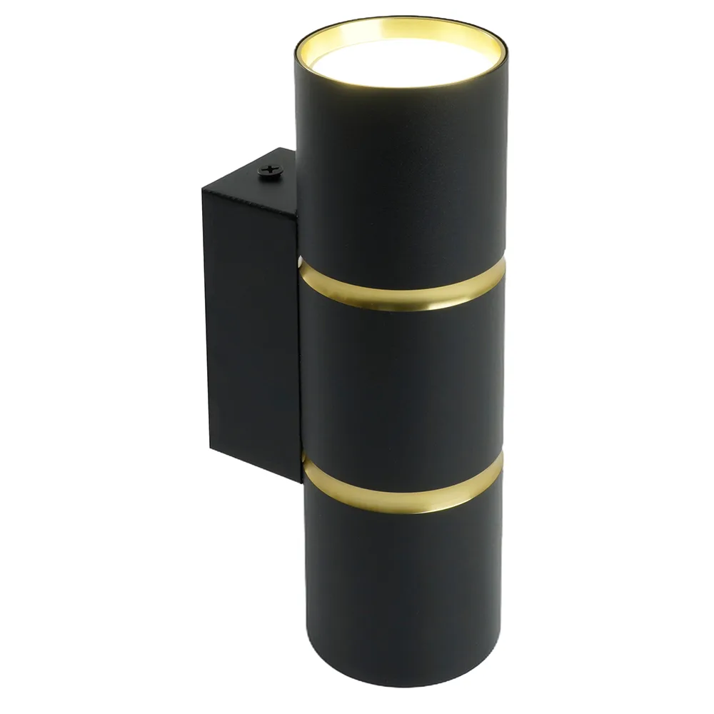 FERON Светильник настенный ML1860 ZEN MR16 35W, 230V, 2*GU10, черный, золото IP20 48649 FERON Светильник настенный ML1860 ZEN MR16 35W, 230V, 2*GU10, черный, золото IP20 48649