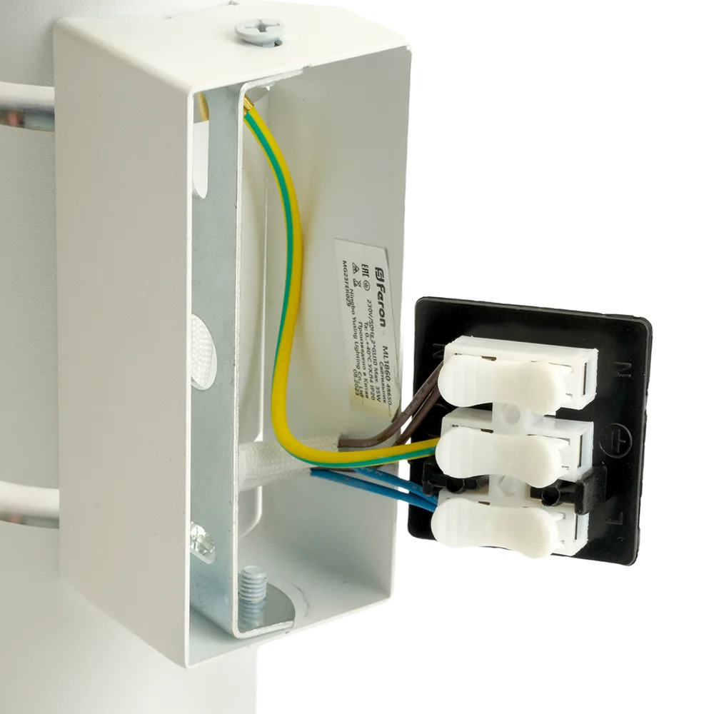 FERON Светильник настенный ML1860 ZEN MR16 35W, 230V, 2*GU10, белый, хром IP20 48650 FERON Светильник настенный ML1860 ZEN MR16 35W, 230V, 2*GU10, белый, хром IP20 48650