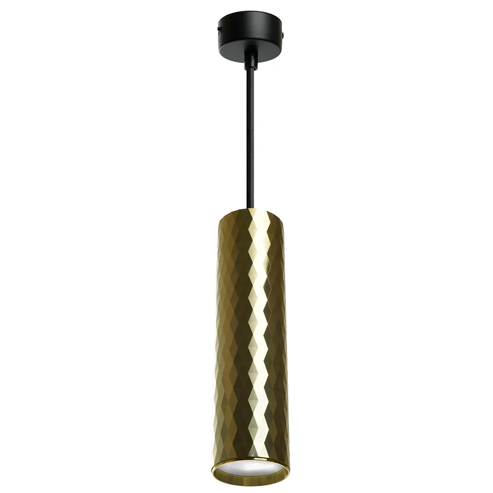 FERON Светильник потолочный ML1888 Barrel PRISM levitation на подвесе MR16 35W, 230V, чёрный, золото 55*200 48669 FERON Светильник потолочный ML1888 Barrel PRISM levitation на подвесе MR16 35W, 230V, чёрный, золото 55*200 48669