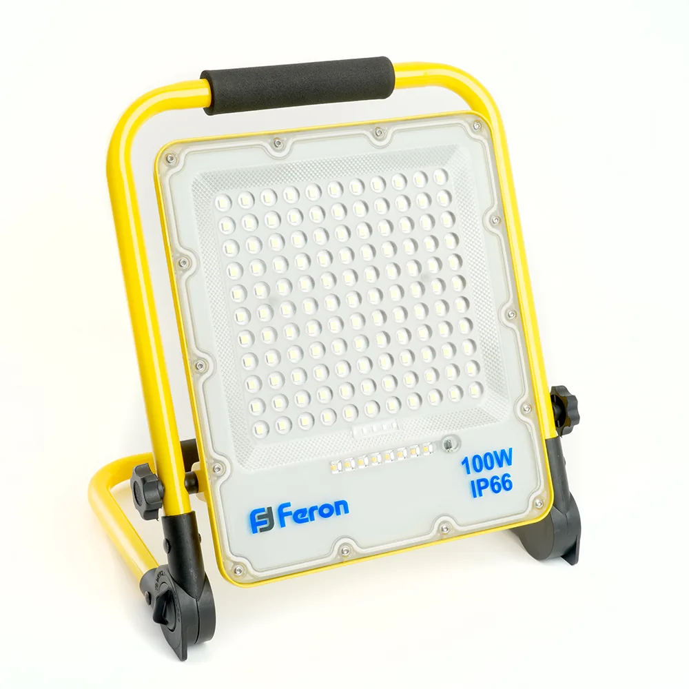 Светодиодный прожектор FERON LL-952 переносной с зарядным устройством IP66 100W 6400K артикул 48677