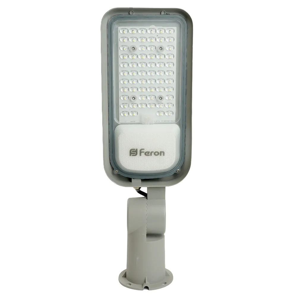 Светодиодный уличный консольный светильник FERON SP3060 50W 6400K 100-265V/50Hz, серый 48762