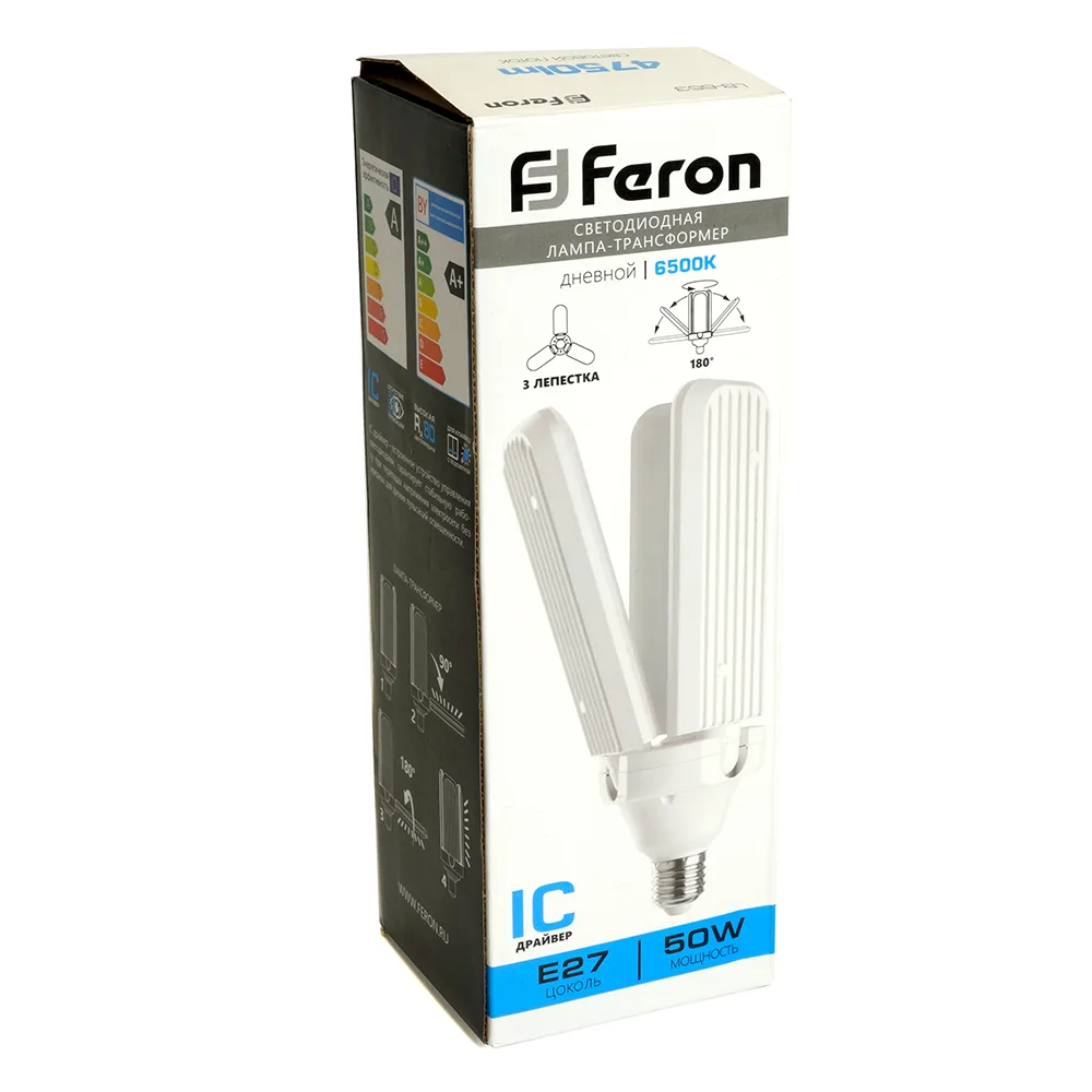 FERON Лампа светодиодная LB-653 E27 50W 175-265V 4000K 48771 FERON Лампа светодиодная LB-653 E27 50W 175-265V 4000K 48771