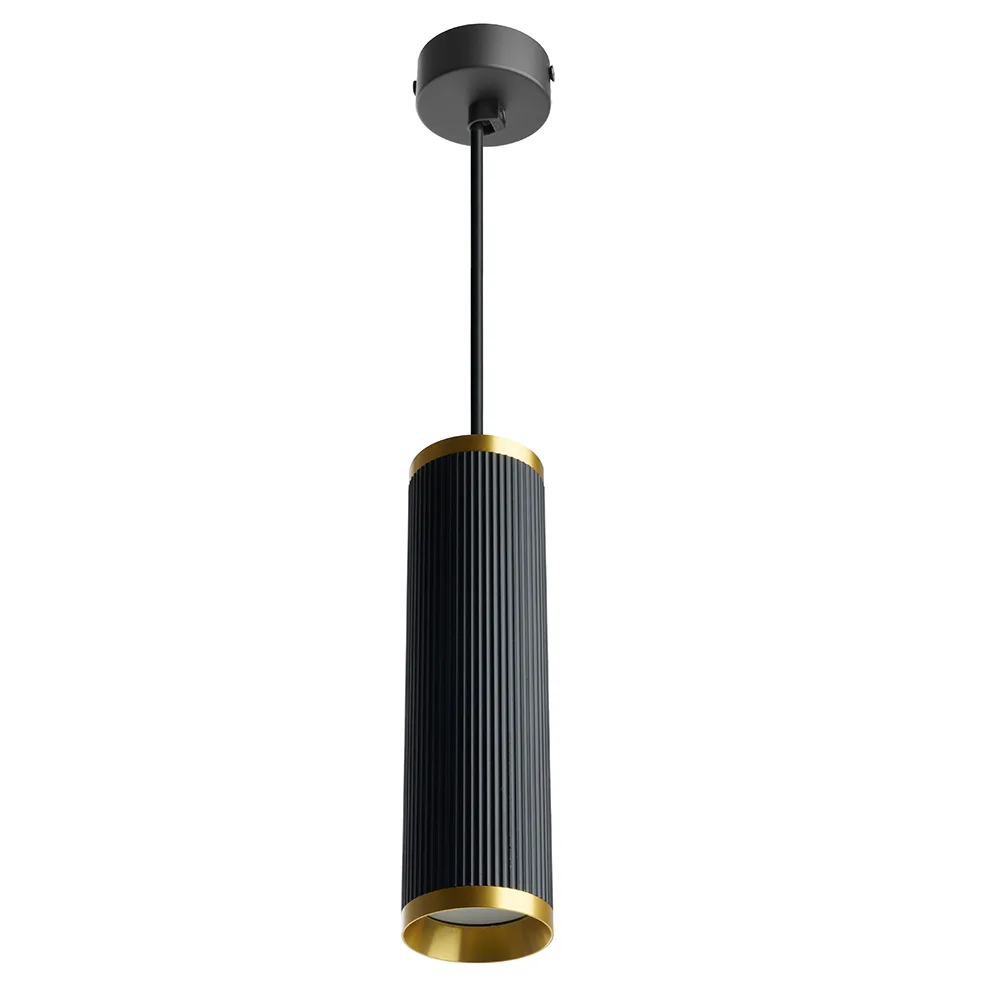 FERON Светильник потолочный ML1908 Barrel GATSBY levitation на подвесе MR16 35W, 230V, чёрный, античное золото 55*200 48853 FERON Светильник потолочный ML1908 Barrel GATSBY levitation на подвесе MR16 35W, 230V, чёрный, античное золото 55*200 48853