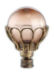 FERON Светильник садово-парковый PL5043 шар на столб 60W E27 230V, черное золото 11546 FERON Светильник садово-парковый PL5043 шар на столб 60W E27 230V, черное золото 11546