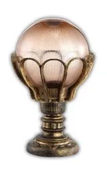 FERON Светильник садово-парковый PL5044 шар на постамент 60W E27 230V, черное золото 11547 FERON Светильник садово-парковый PL5044 шар на постамент 60W E27 230V, черное золото 11547