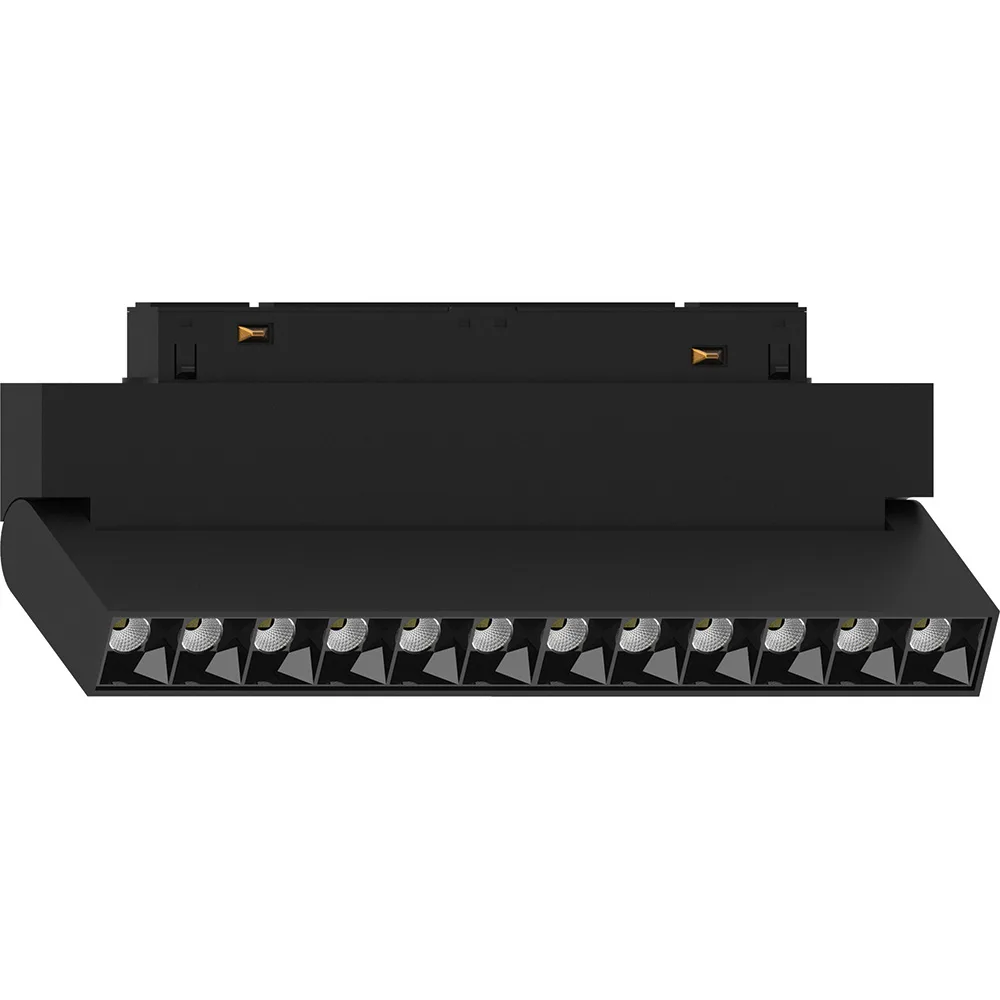 Светильник светодиодный FERON MGN301 трековый низковольтный 12W, 1080 Lm, 2700К, 30 градусов, черный серия LensFold Артикул 51015