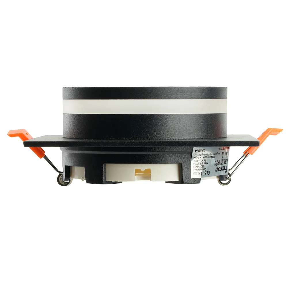 FERON Светильник встраиваемый DL503 LUNA потолочный GX53 черный квадрат 51092 FERON Светильник встраиваемый DL503 LUNA потолочный GX53 черный квадрат 51092