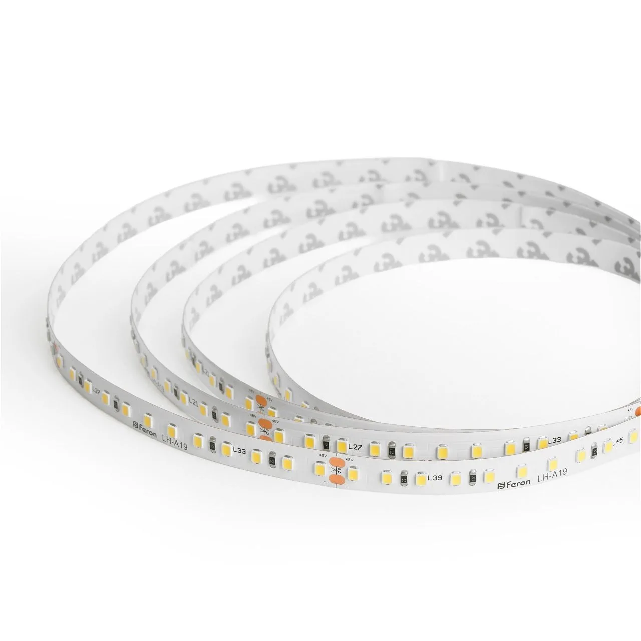 FERON Лента светодиодная стабилизированная 120SMD(2835)/м 8Вт/м 48V 40000*10*1.22мм 4000К, IP20 LS420 FERON Лента светодиодная стабилизированная 120SMD(2835)/м 8Вт/м 48V 40000*10*1.22мм 4000К, IP20 LS420