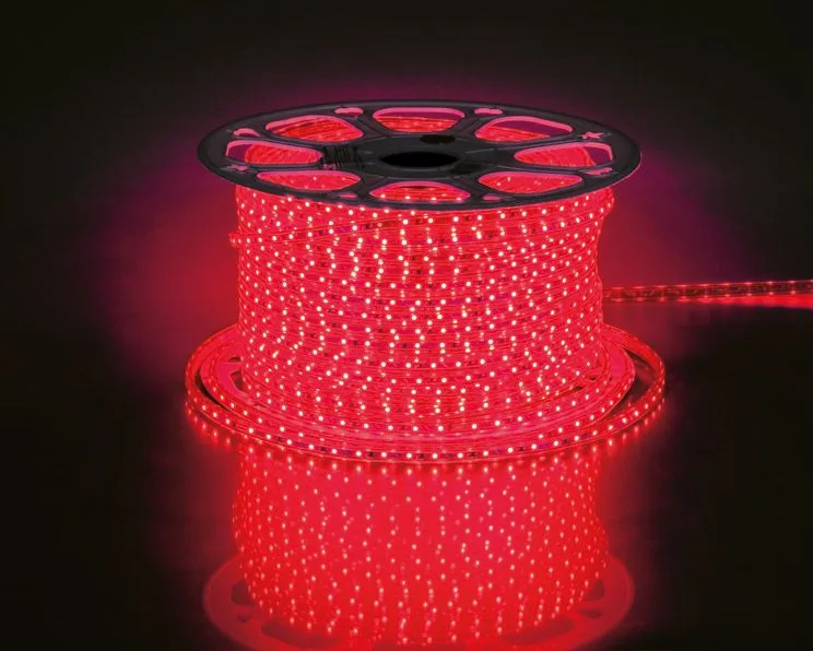 Cветодиодная LED лента FERON LS704, 60SMD(2835)/м 4.4Вт/м  100м 220V IP65. красный