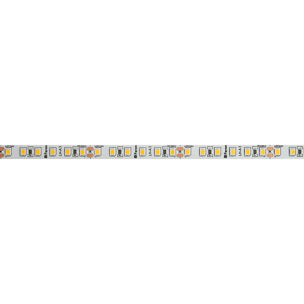 Светодиодная LED лента FERON LS501, 120SMD(5050)/м 11Вт/м 24V 5000*10*1.5мм RGB IP20