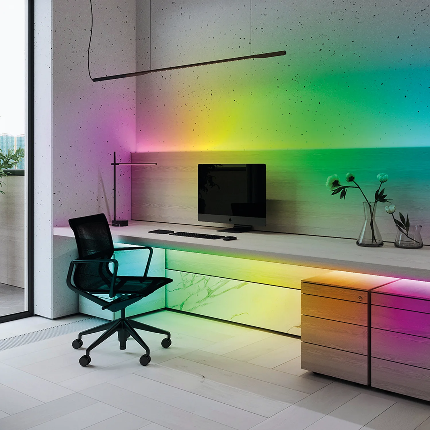 FERON Светодиодная LED лента LS606, 60SMD(5050)/m 14.4W/m 12V 3m RGB с адаптером с вилкой, контроллером с пультом в комплекте Артикул 27722 FERON Светодиодная LED лента LS606, 60SMD(5050)/m 14.4W/m 12V 3m RGB с адаптером с вилкой, контроллером с пультом в комплекте Артикул 27722