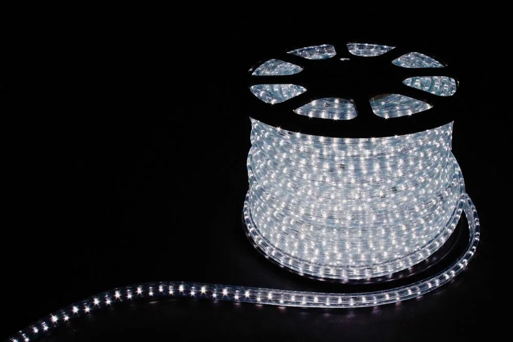 FERON Дюралайт светодиодный LED-R2W 2-х жильный , белый 7000K 1,44Вт/м 36LED/м 100м 220V артикул 26064 FERON Дюралайт светодиодный LED-R2W 2-х жильный , белый 7000K 1,44Вт/м 36LED/м 100м 220V артикул 26064