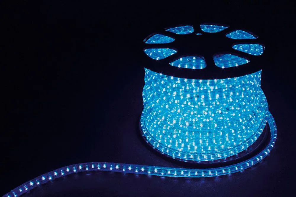 FERON Дюралайт светодиодный LED-R2W 2-х жильный , синий 1,44Вт/м 36LED/м 100м 220V артикул 26065 FERON Дюралайт светодиодный LED-R2W 2-х жильный , синий 1,44Вт/м 36LED/м 100м 220V артикул 26065