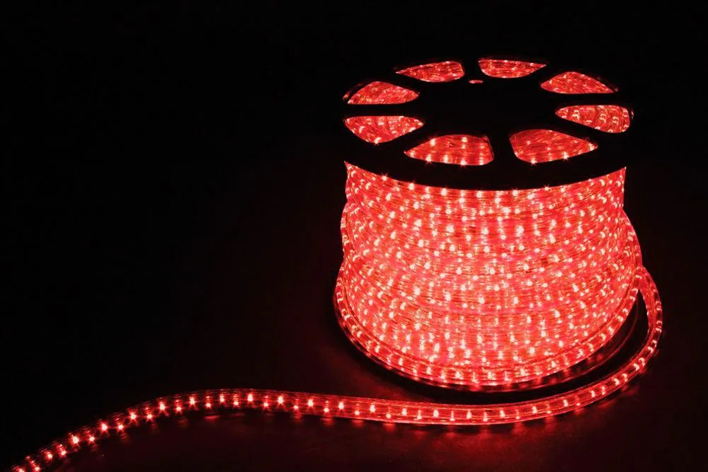 FERON Дюралайт светодиодный LED-F3W 3-х жильный , красный 2,88Вт/м 72LED/м 50м 220V артикул 26067 FERON Дюралайт светодиодный LED-F3W 3-х жильный , красный 2,88Вт/м 72LED/м 50м 220V артикул 26067