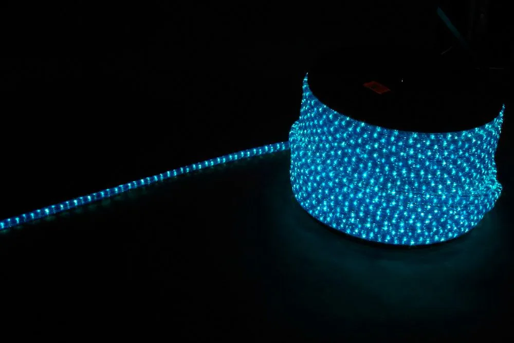 Дюралайт светодиодный FERON LED-F3W 3-х жильный , синий-белый 2,88Вт/м 72LED/м 50м 220V артикул 26211