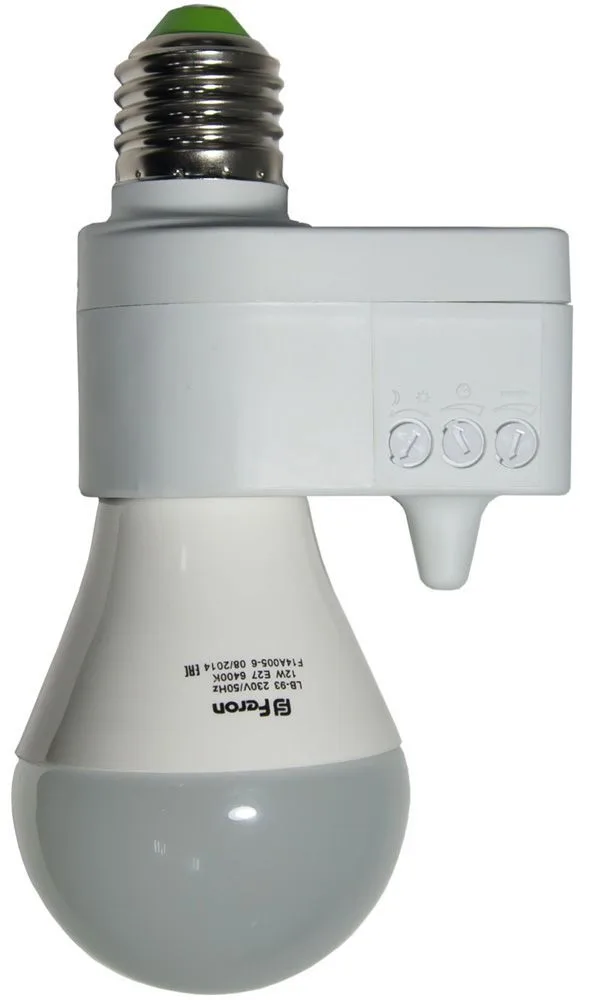 FERON Микроволновый датчик движения (с патроном E27) 5.8GHz 230V 60W 5m 360° белый, SEN41 FERON Микроволновый датчик движения (с патроном E27) 5.8GHz 230V 60W 5m 360° белый, SEN41