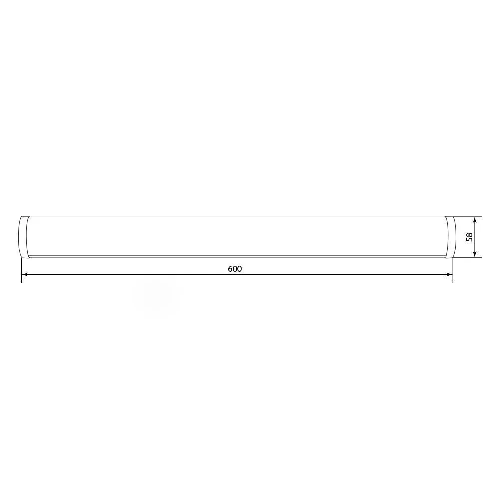 FERON Светодиодный светильник 60LEDs 4000K 12W в пластиковом корпусе IP44, AL5049 артикул 28591 FERON Светодиодный светильник 60LEDs 4000K 12W в пластиковом корпусе IP44, AL5049 артикул 28591