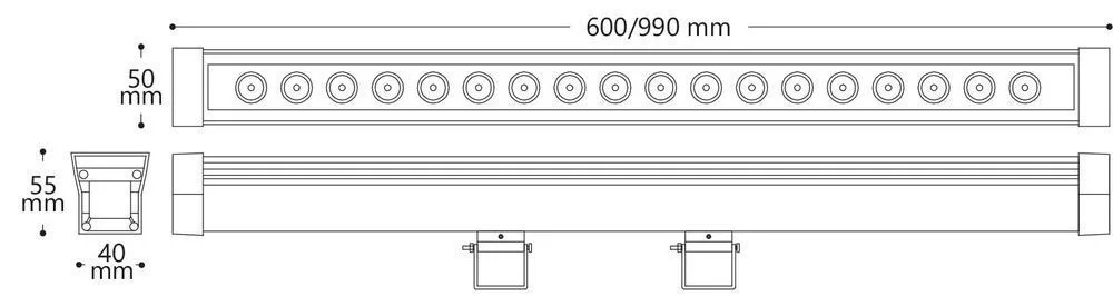 FERON Светодиодный линейный прожектор LL-879 Lux 18W 3000K 230V IP65 32048 FERON Светодиодный линейный прожектор LL-879 Lux 18W 3000K 230V IP65 32048