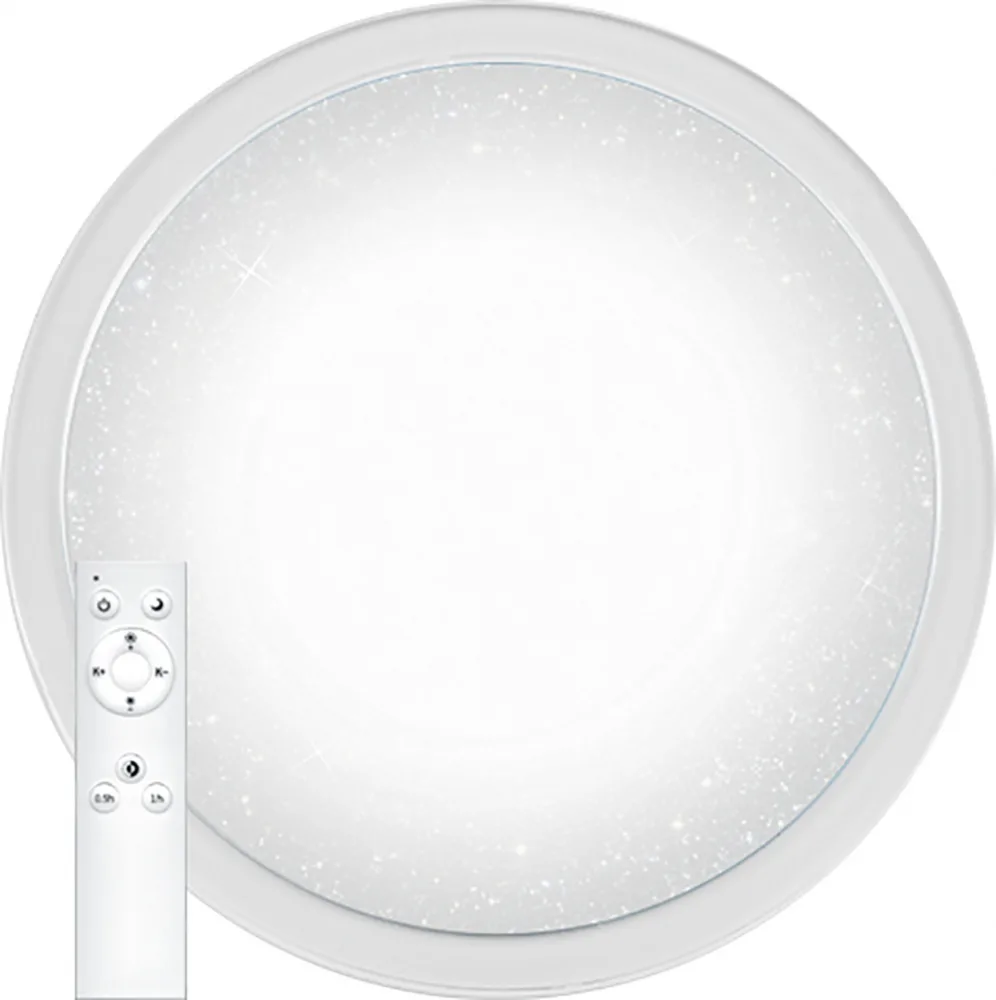 Светодиодный управляемый светильник накладной FERON AL5000 тарелка 60W 3000К-6500K белый с кантом 28935